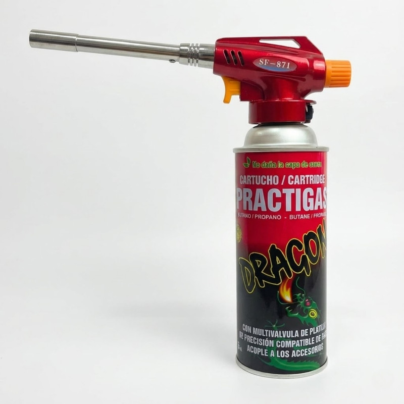 KIT DE SOPLETE FLAMEADOR DE COCINA + CARTUCHO DE GAS - 1