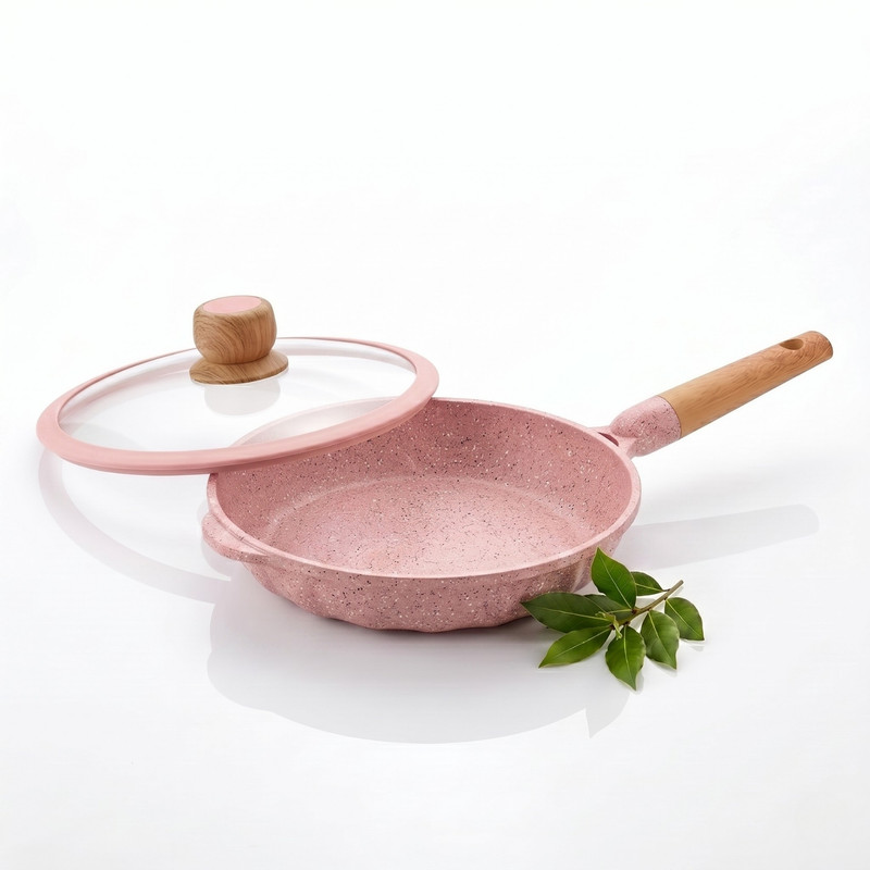 SARTÉN ALEMANGRUNF 22CM CON REVESTIMIENTO MARMOLADO ROSA - 1