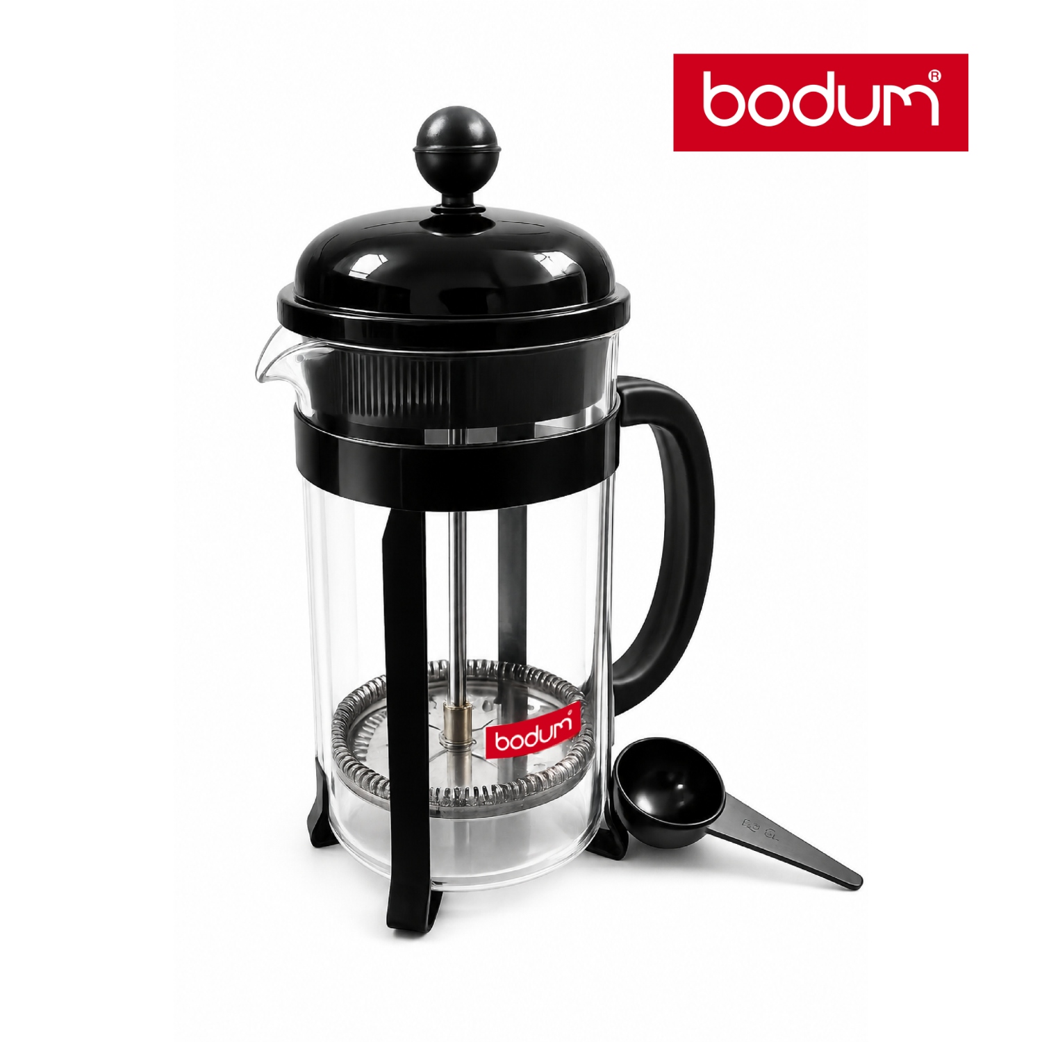CAFETERA PRENSA FRANCESA 1000ML BODUM CHAMBORD 1L NEGRA - 1
