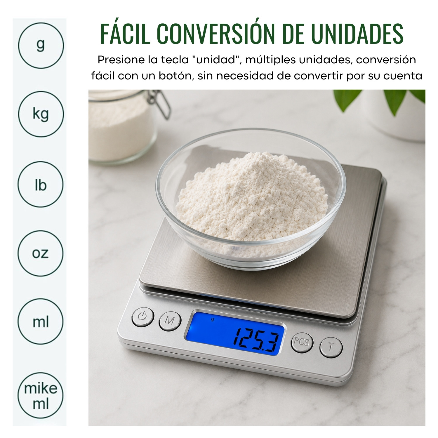 BALANZA GRAMERA DIGITAL 500G 0.01G PRECISIÓN PARA CADA MEDICIÓN - 5