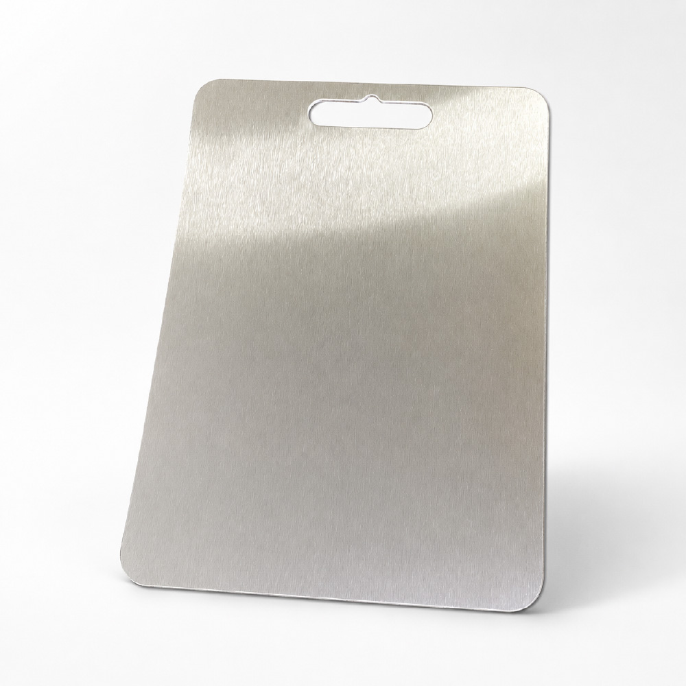TABLA DE PICAR ACERO INOXIDABLE 39X28CM RESISTENTE PARA COCINA - 1