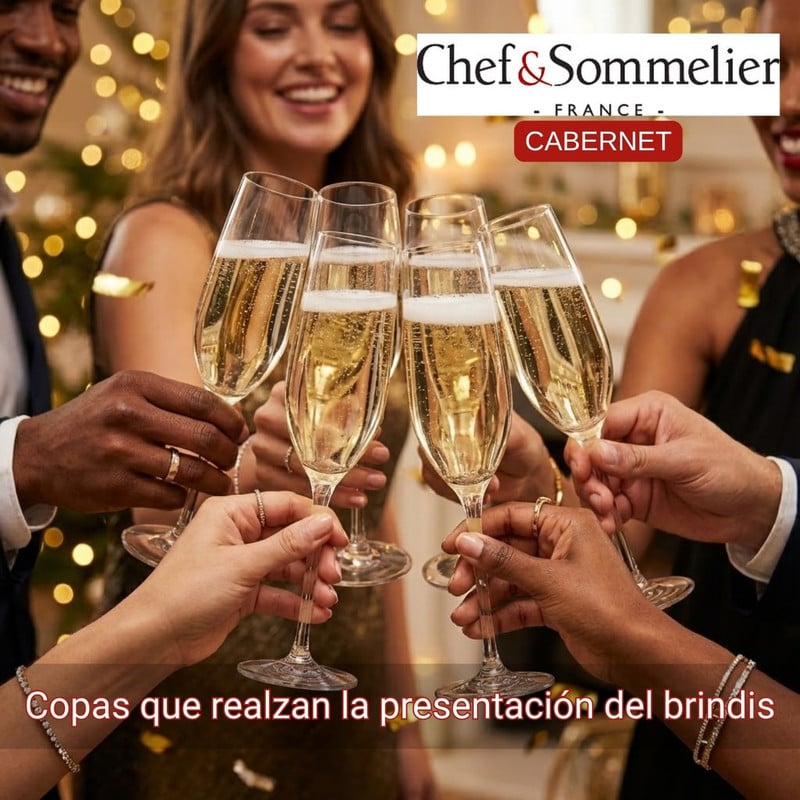COPA FLAUTA CRISTAL 160ML CABERNET -X6 COPAS CHAMPAGNE - 4