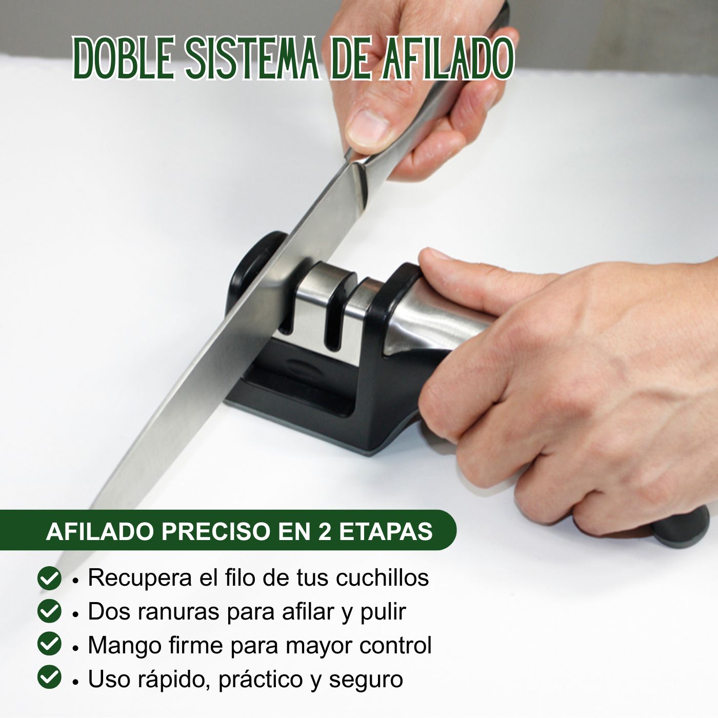 AFILADOR DE CUCHILLOS FACUSA PARA COCINA DIARIA - 3
