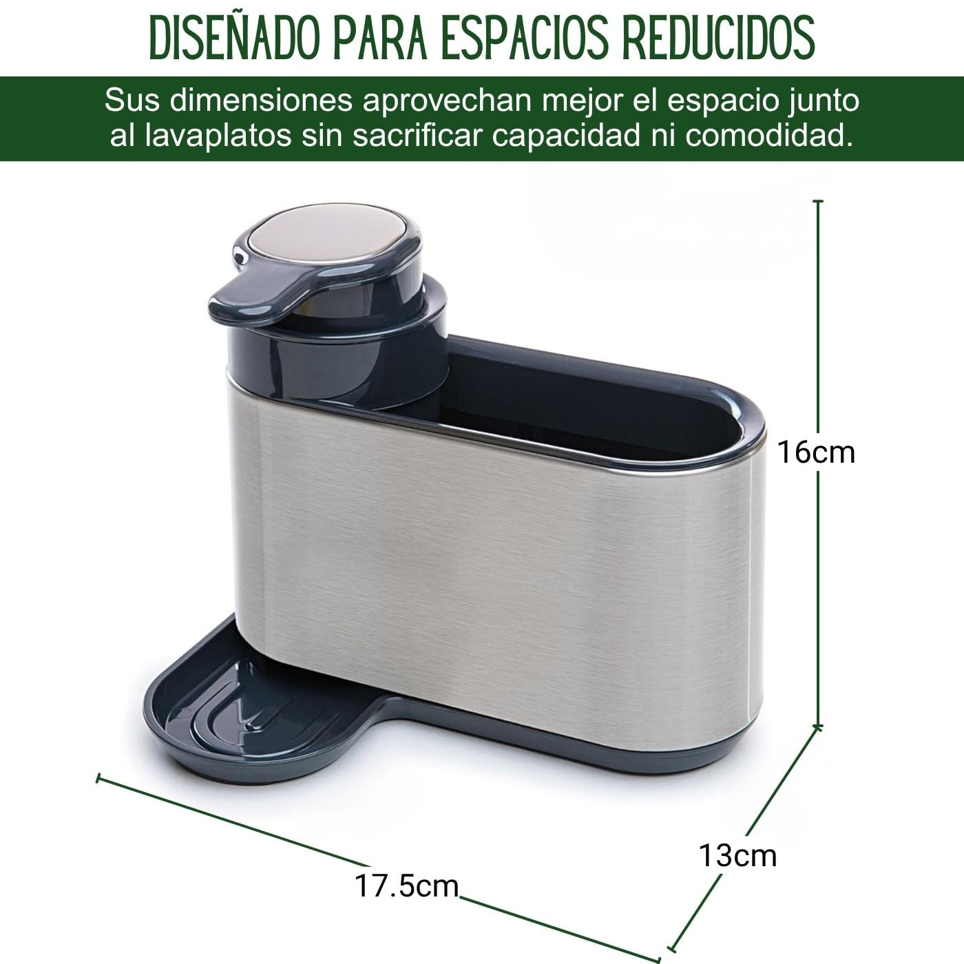 DISPENSADOR DE JABÓN FACUSA - ORGANIZADOR PARA LAVADERO - 3