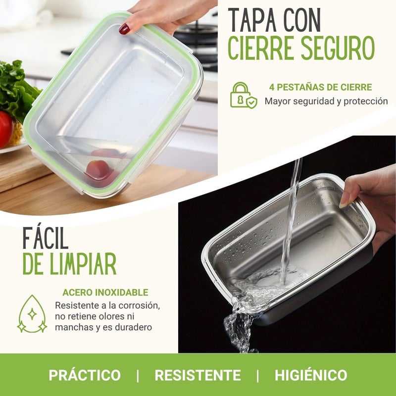 TAPER DE ACERO INOXIDABLE FACUSA 800 ML HERMÉTICO - 3