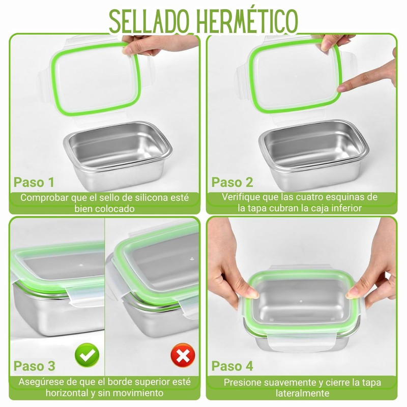 PACK 2 TAPER CYBUS FACUSA 800ML DE ACERO INOXIDABLE - 4