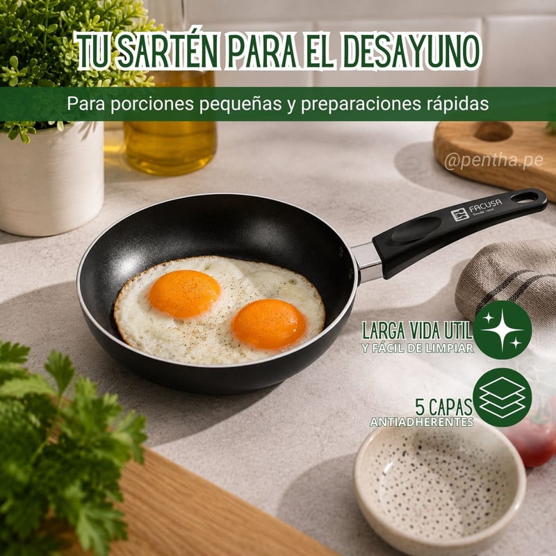 SARTÉN FACUSA NOVA 24CM + ESPÁTULA DE NYLON - 5