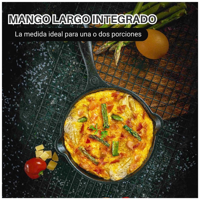 SARTÉN HIERRO FUNDIDO VICTORIA 20CM CURADO - COCINA Y HORNO - 3