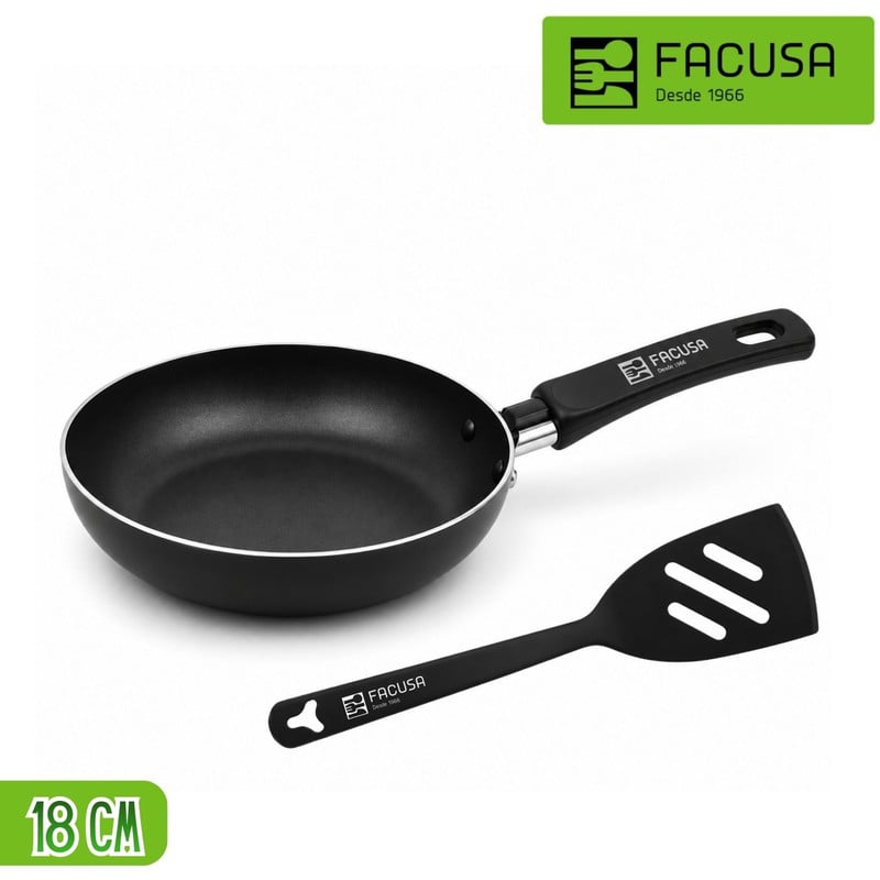 SARTÉN FACUSA NOVA 18CM + ESPÁTULA DE NYLON - 1
