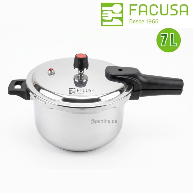 OLLA A PRESIÓN FACUSA 7L DE ACERO INOXIDABLE - 1