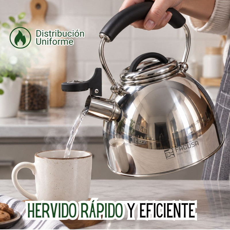 TETERA DE ACERO INOXIDABLE FACUSA ESSENTIAL 2.5L - 3