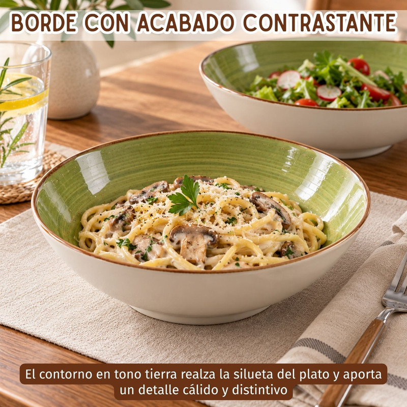 BOWL CORONA ARTISÁN 21CM SET DE 12 PARA TU MESA - 4