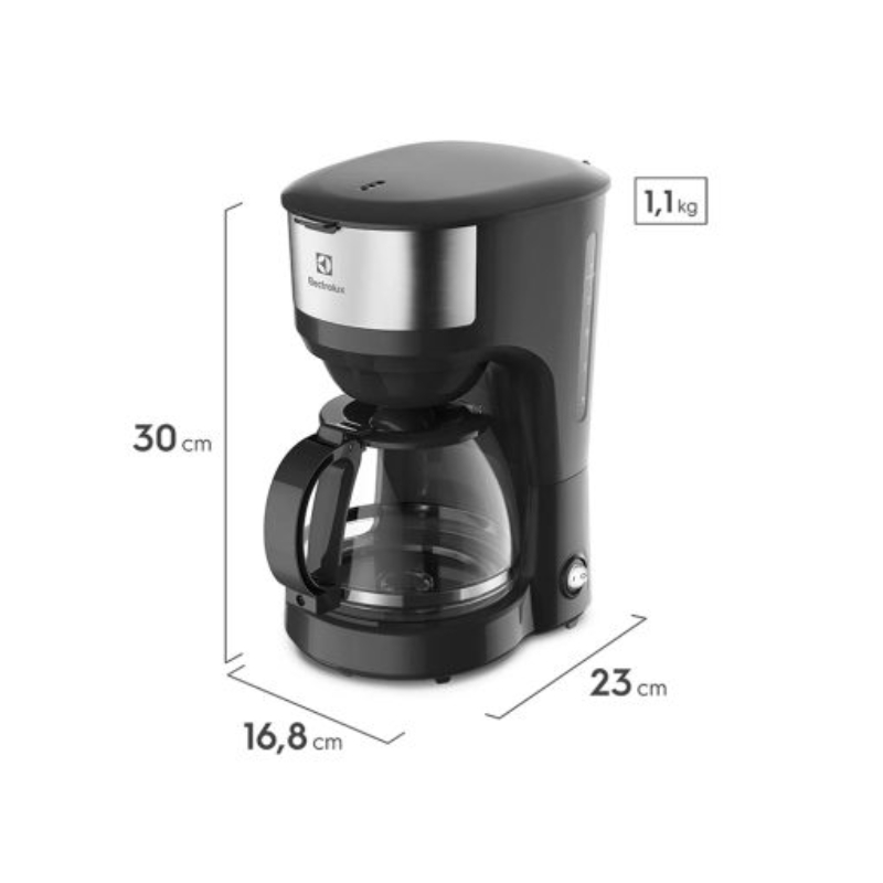 CAFETERA ELECTROLUX 30 TAZAS AUTOMÁTICA ECM20 NEGRO - 2