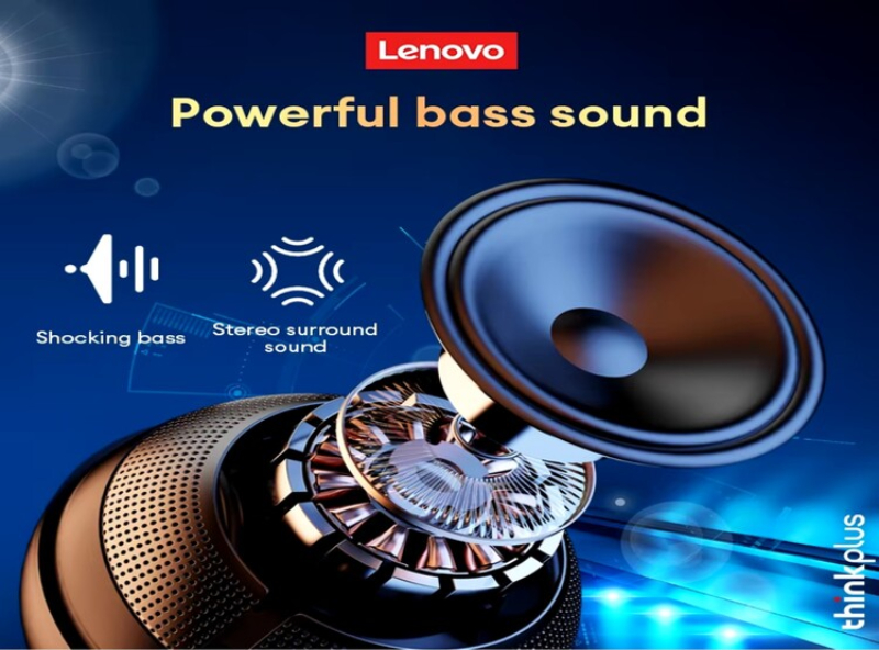 PARLANTE LENOVO TS5 BLUETOOTH 5.3 INALÁMBRICO NEGRO - 3