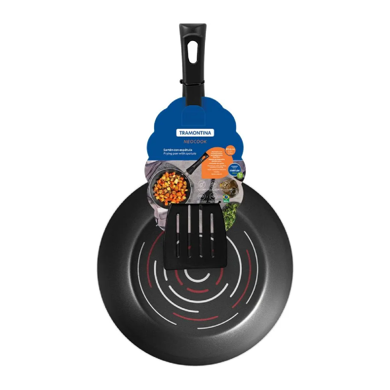 SARTÉN DE ALUMINIO ANTIADHERENTE NEOCOOK CON ESPÁTULA 24 CM - 2