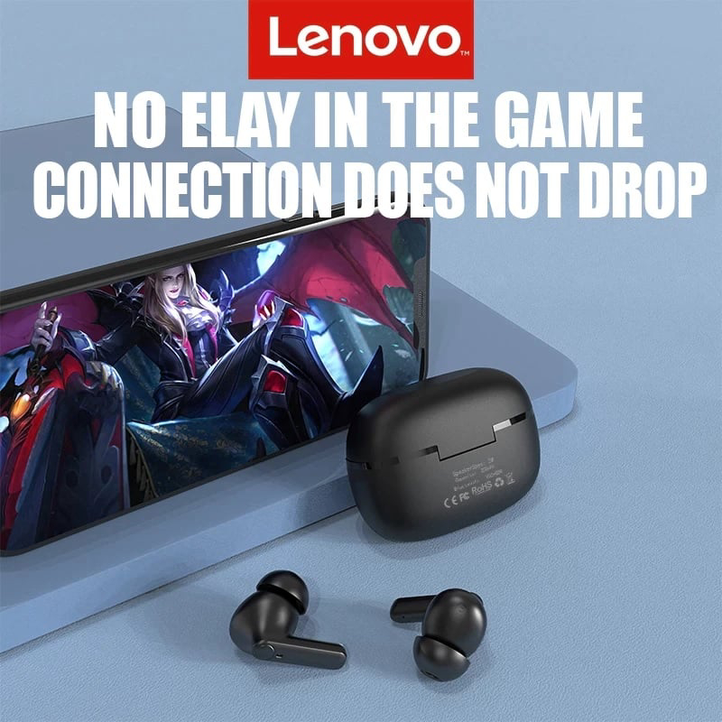 AUDÍFONOS LENOVO TRUE WIRELESS HT05 BLUETOOTH 5.0 TWS NEGRO - 2