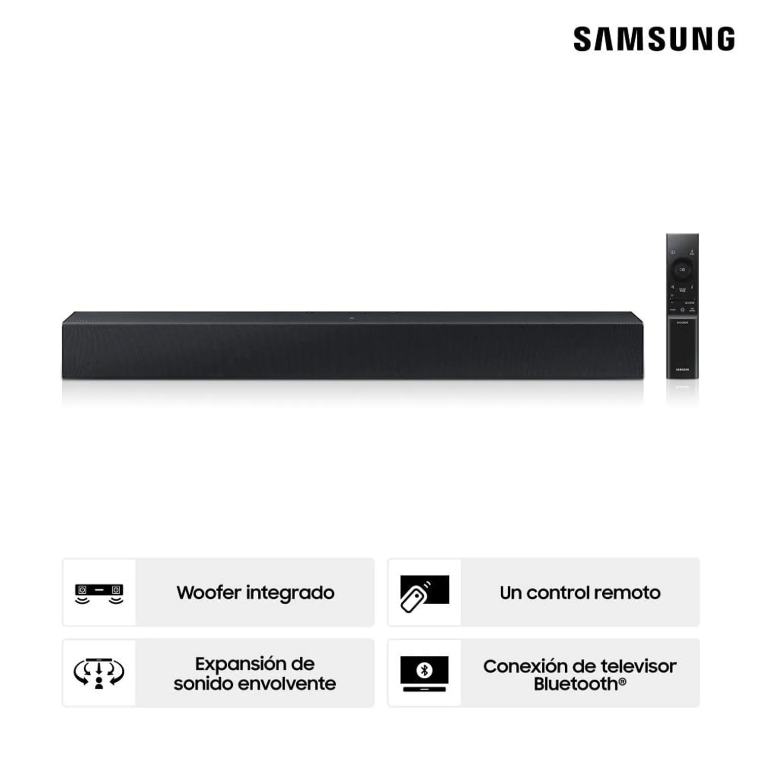 BARRA DE SONIDO SAMSUNG HW-B400 NEGRO - 1