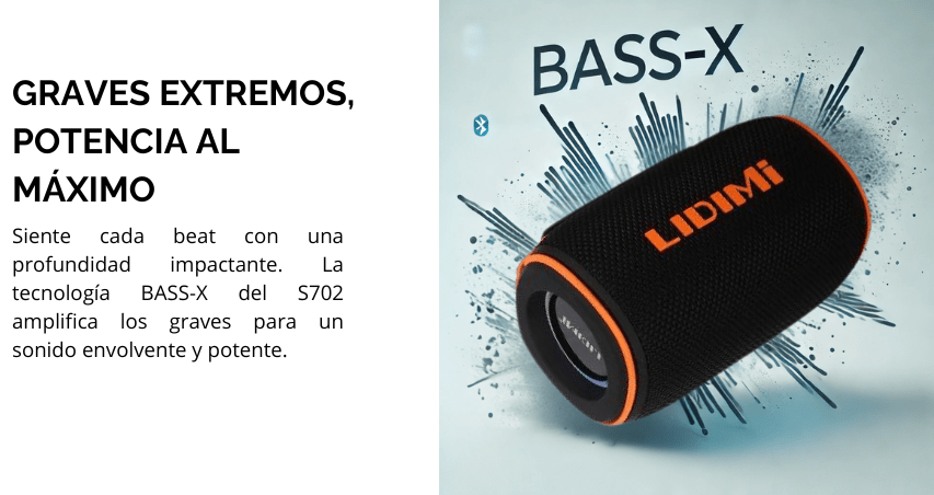 PARLANTE INALÁMBRICO LIDIMI LD-S702 20W – AUDIO NÍTIDO Y CONECTIVIDAD BT - 3