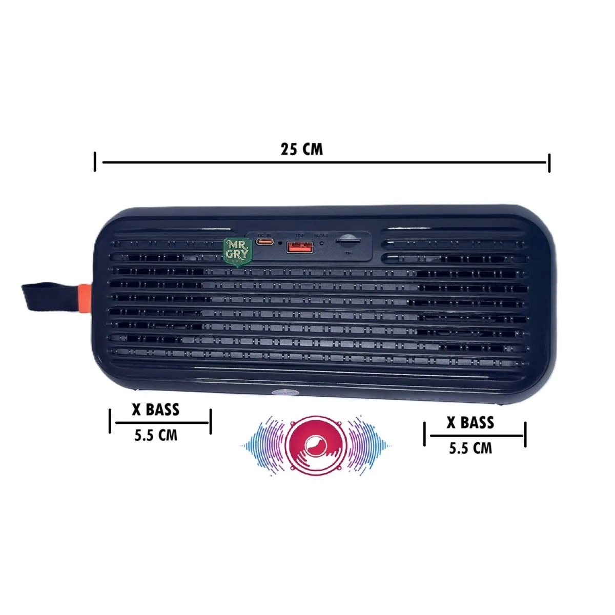 PARLANTE INALÁMBRICO LIDIMI LD-S003 NEGRO – X-BASS Y CONECTIVIDAD BLUETOOTH - 3