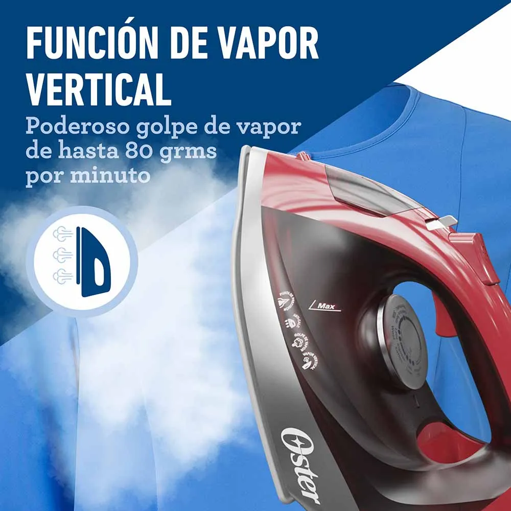 PLANCHA DE ROPA OSTER MODELO GCSTBS6051 053 | VAPOR CONTINUO Y DISEÑO LIVIANO - 8
