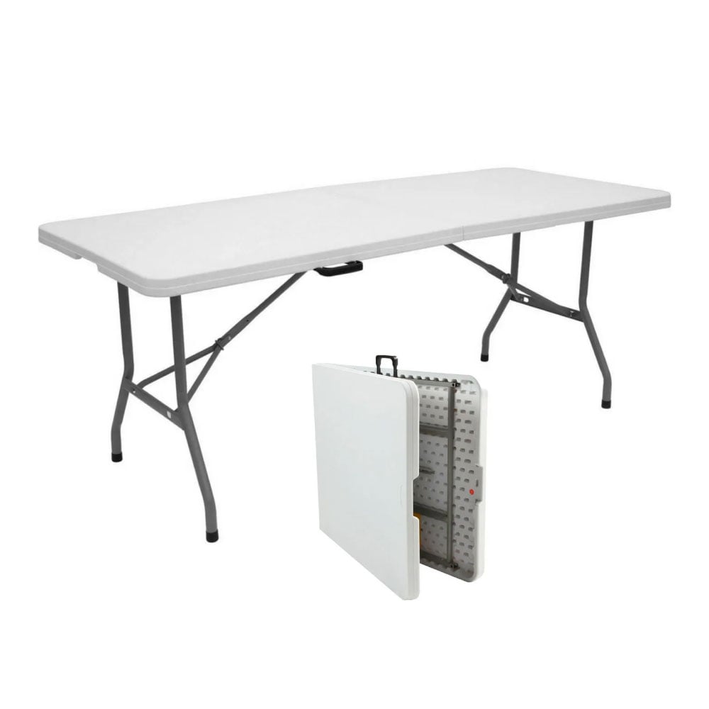 MESA GRANDE PLEGABLE CONFORT JM-Z180-1 – DISEÑO PRÁCTICO PARA JARDÍN, TERRAZA Y CATERING - 1