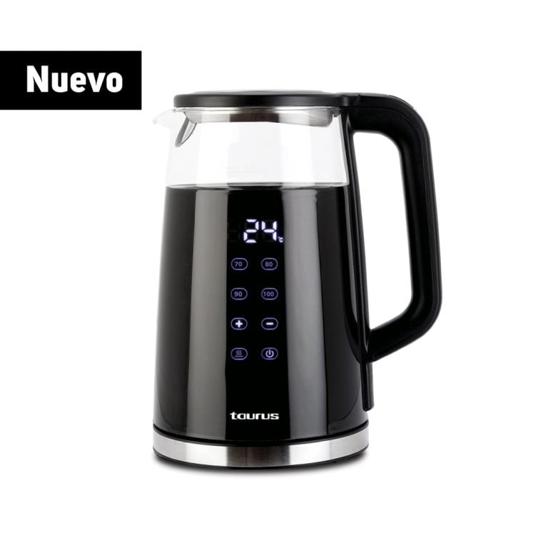 TAURUS NEOGLASS HERVIDOR DE AGUA DIGITAL 1.7 L CON BASE 360° Y APAGADO AUTOMÁTICO - 3