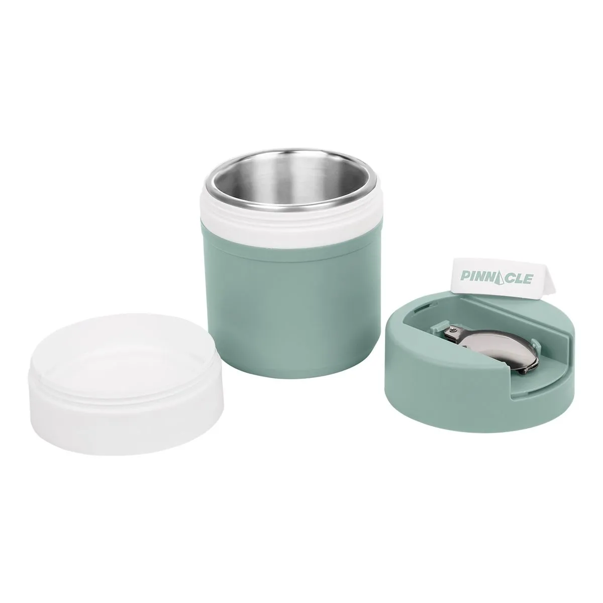 RECIPIENTE TÉRMICO PARA COMIDA POGO VERDE 600 ML ACERO INOXIDABLE - 2