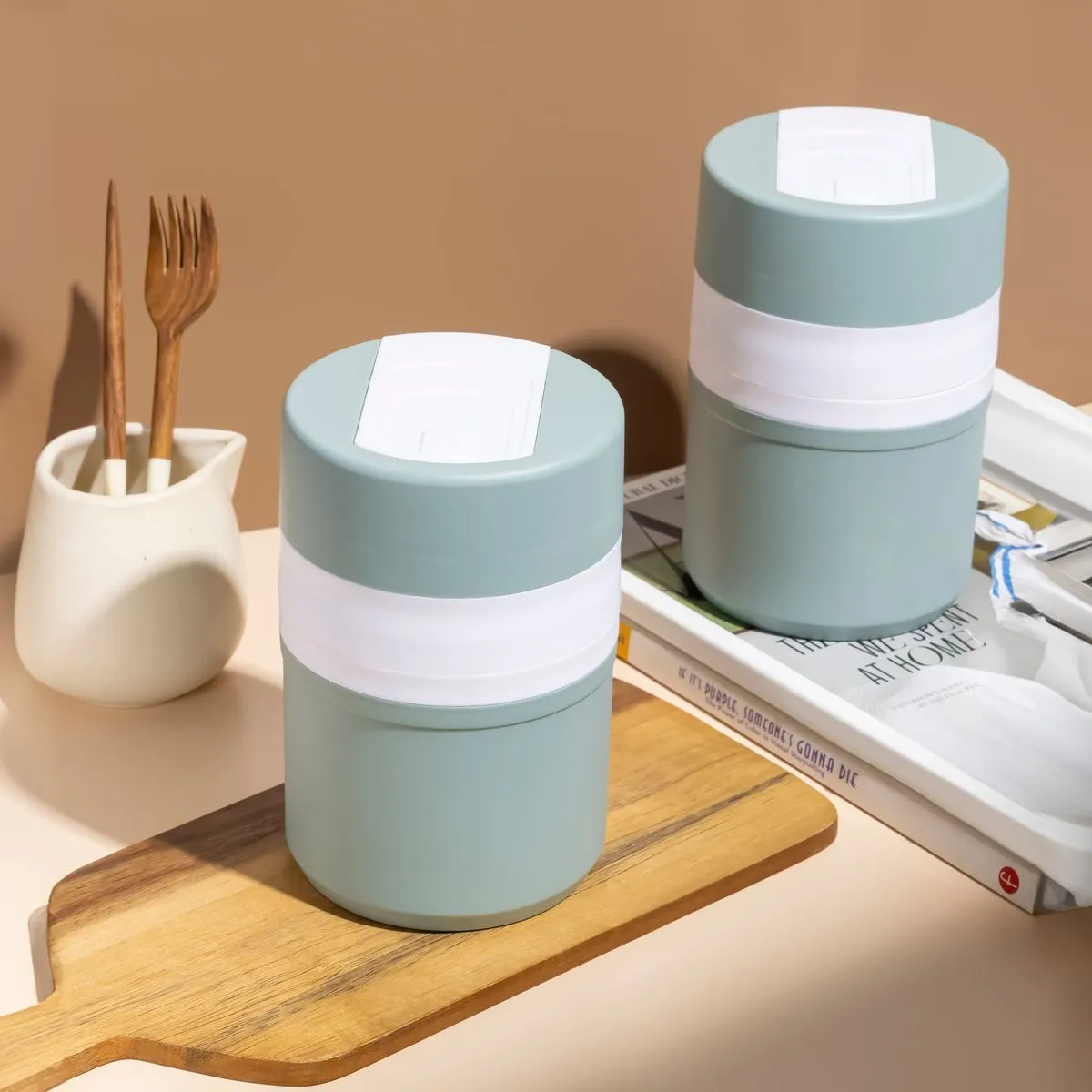 RECIPIENTE TÉRMICO PARA COMIDA POGO VERDE 600 ML ACERO INOXIDABLE - 3