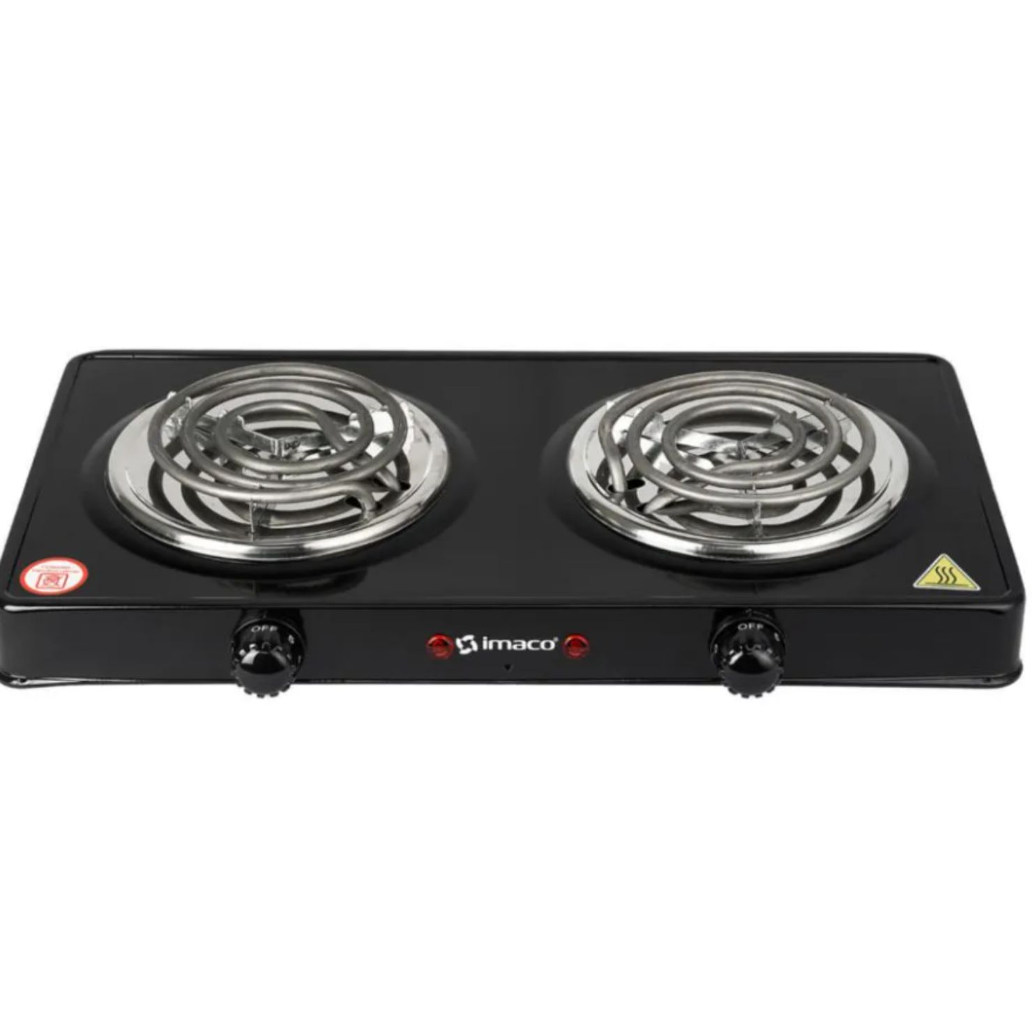 COCINA ELECTRICA IMACO HP1400 DOS HORNILLAS COLOR NEGRO - 1