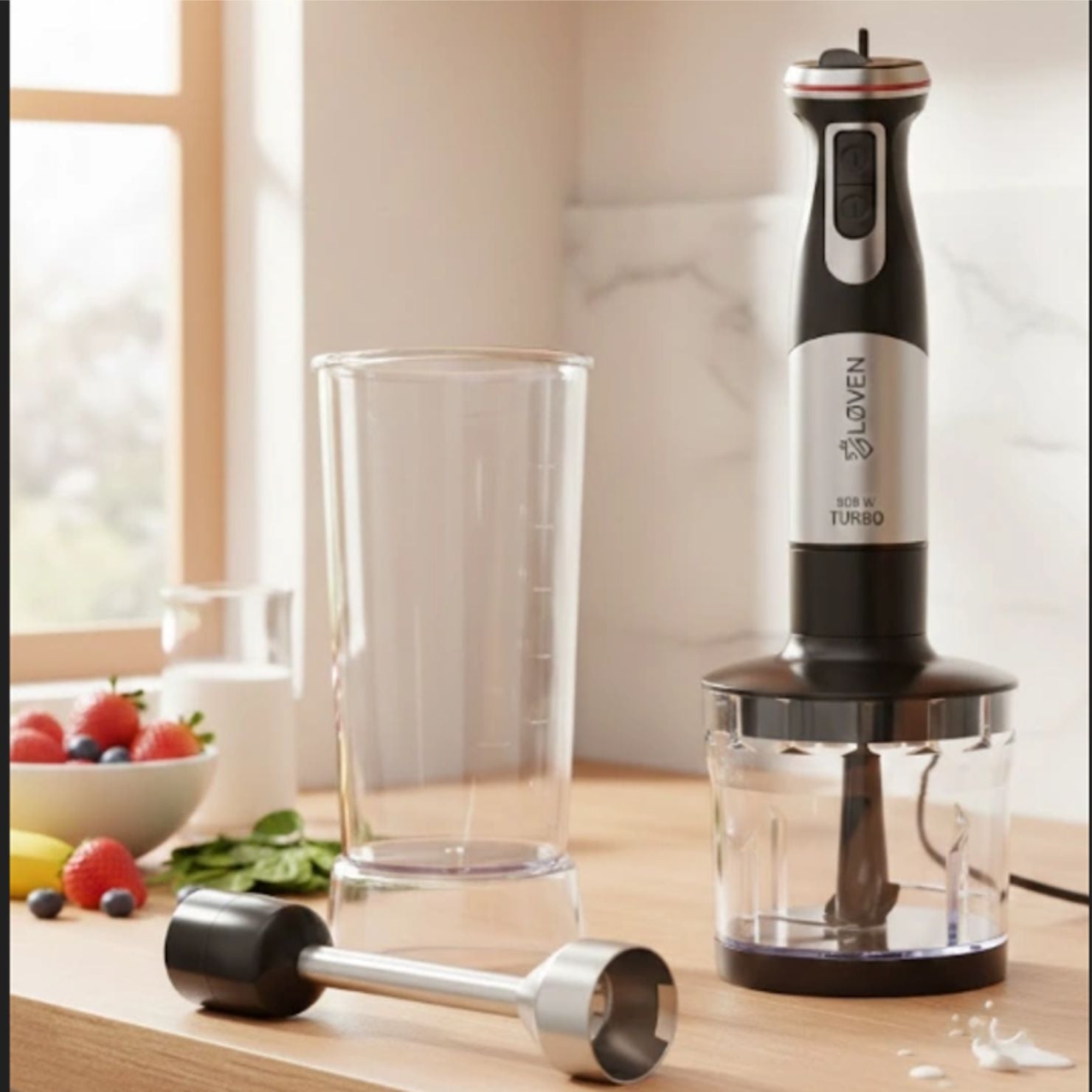 BATIDORA DE MANO LOVEN MP800CLA 800W 1L MULTIFUNCION - 1