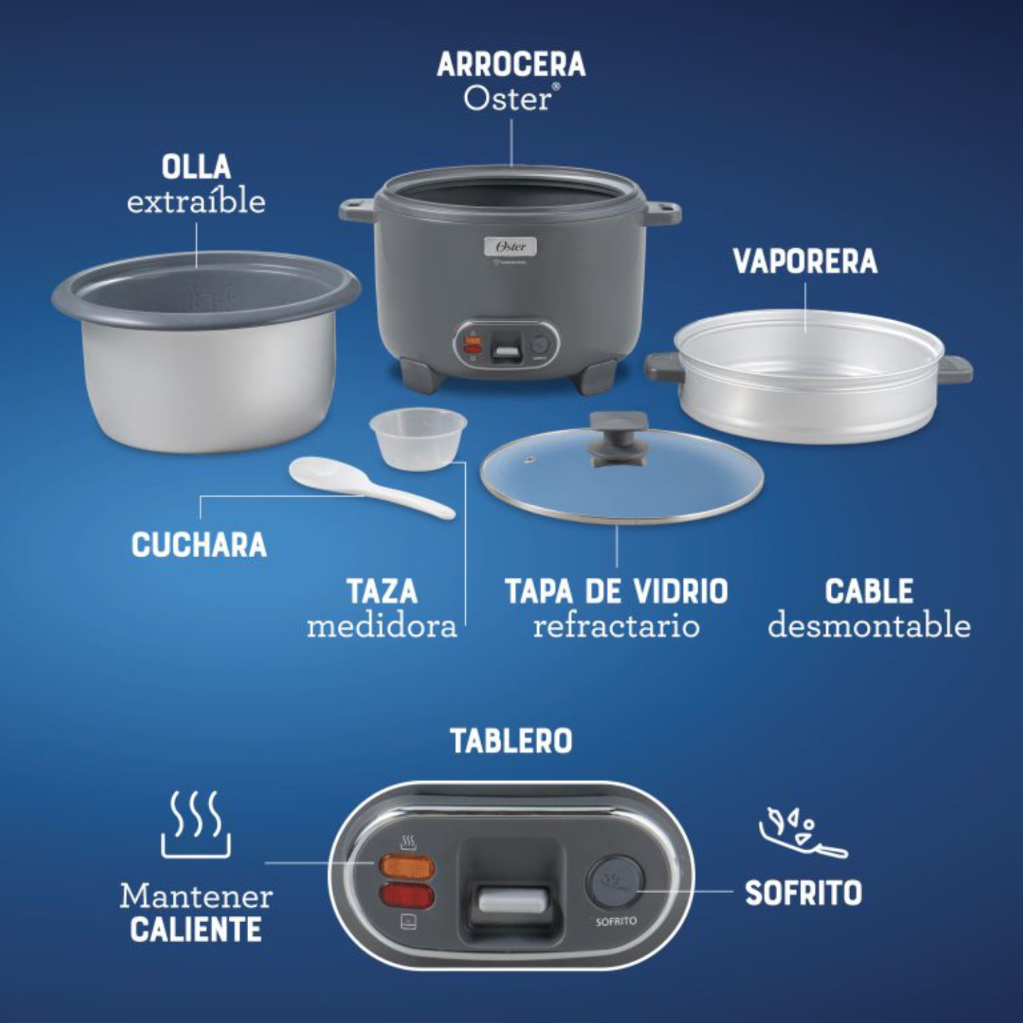 ARROCERA OSTER CKSTRC15DFSKE053 3 EN 1 15 TAZAS - 8