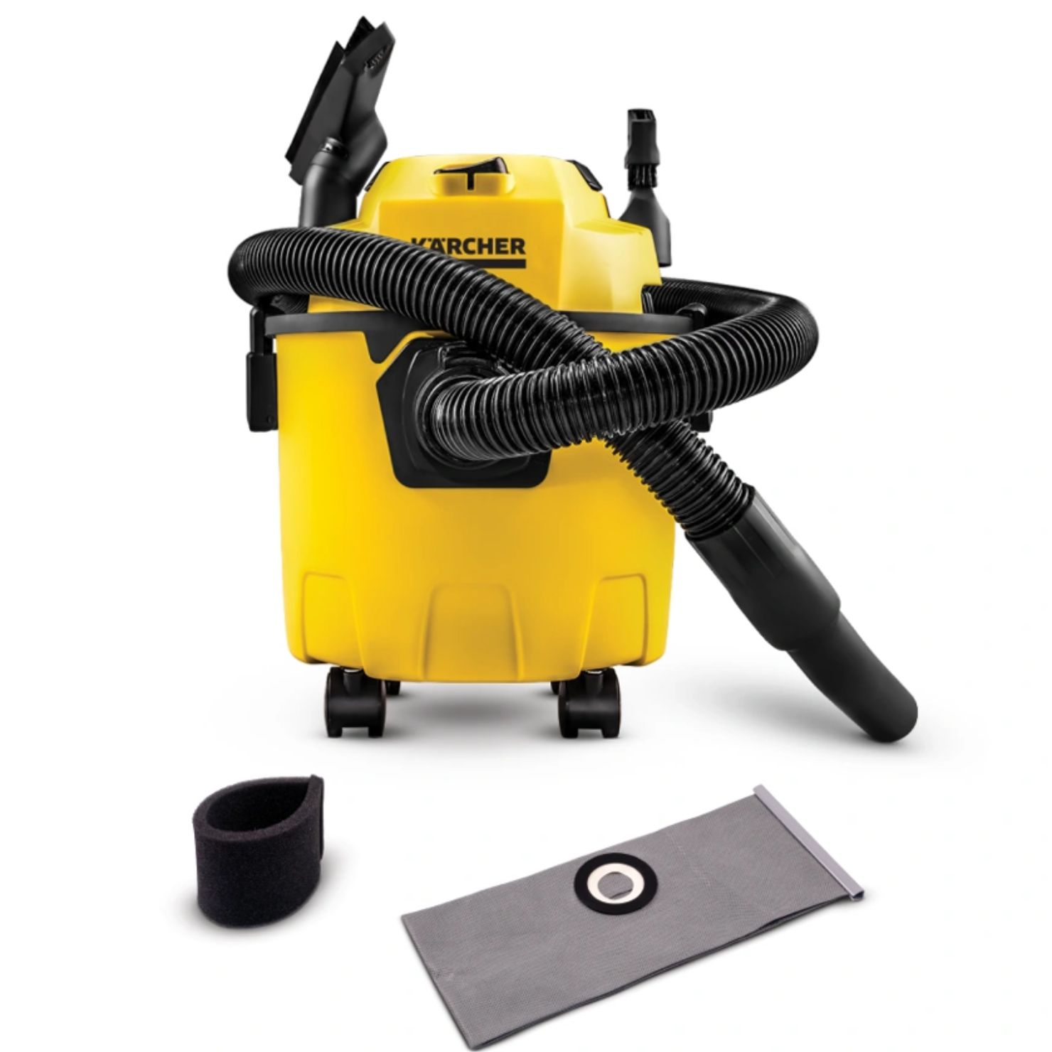 ASPIRADORA DE POLVO AGUA KARCHER WDL1 1000W USO HOGAR - 1