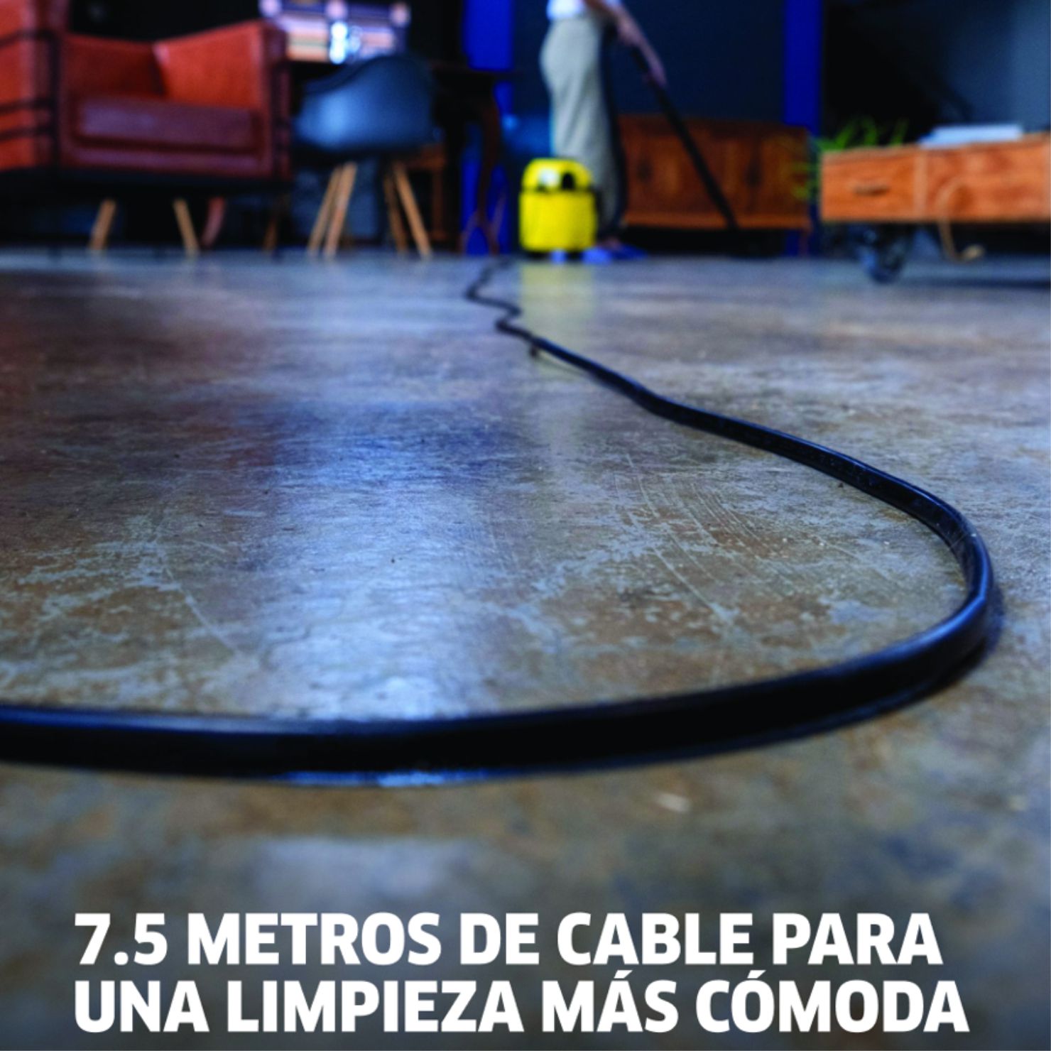 ASPIRADORA DE POLVO AGUA KARCHER WDL1 1000W USO HOGAR - 7