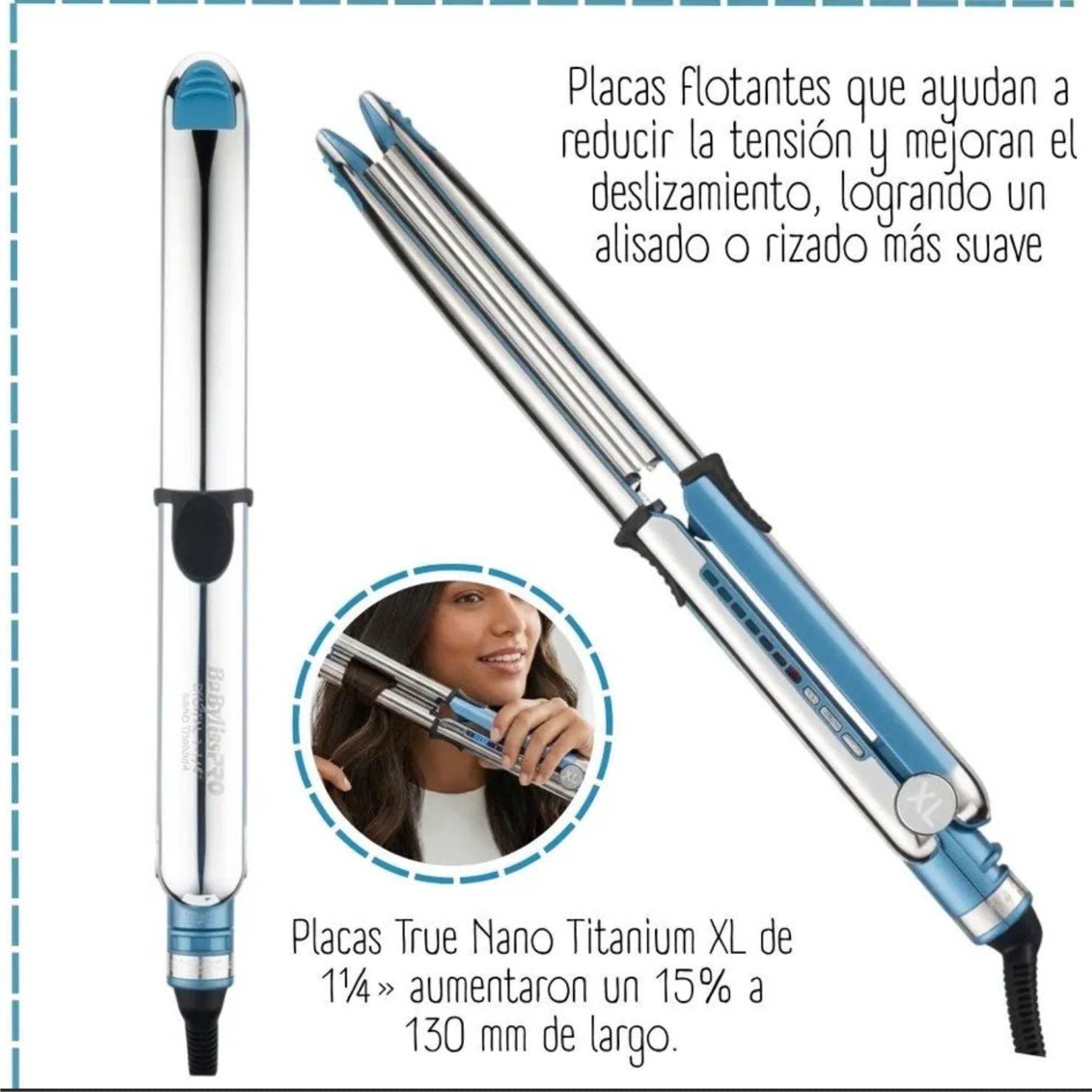 PLANCHA ALISADORA BABYLISS PRO BNT9000TXLPE OPTIMA 9000 XL PROFESIONAL - 4