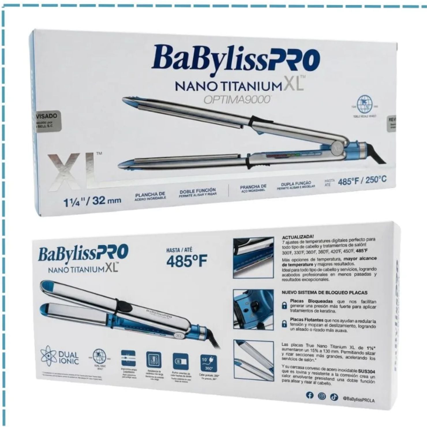 PLANCHA ALISADORA BABYLISS PRO BNT9000TXLPE OPTIMA 9000 XL PROFESIONAL - 5
