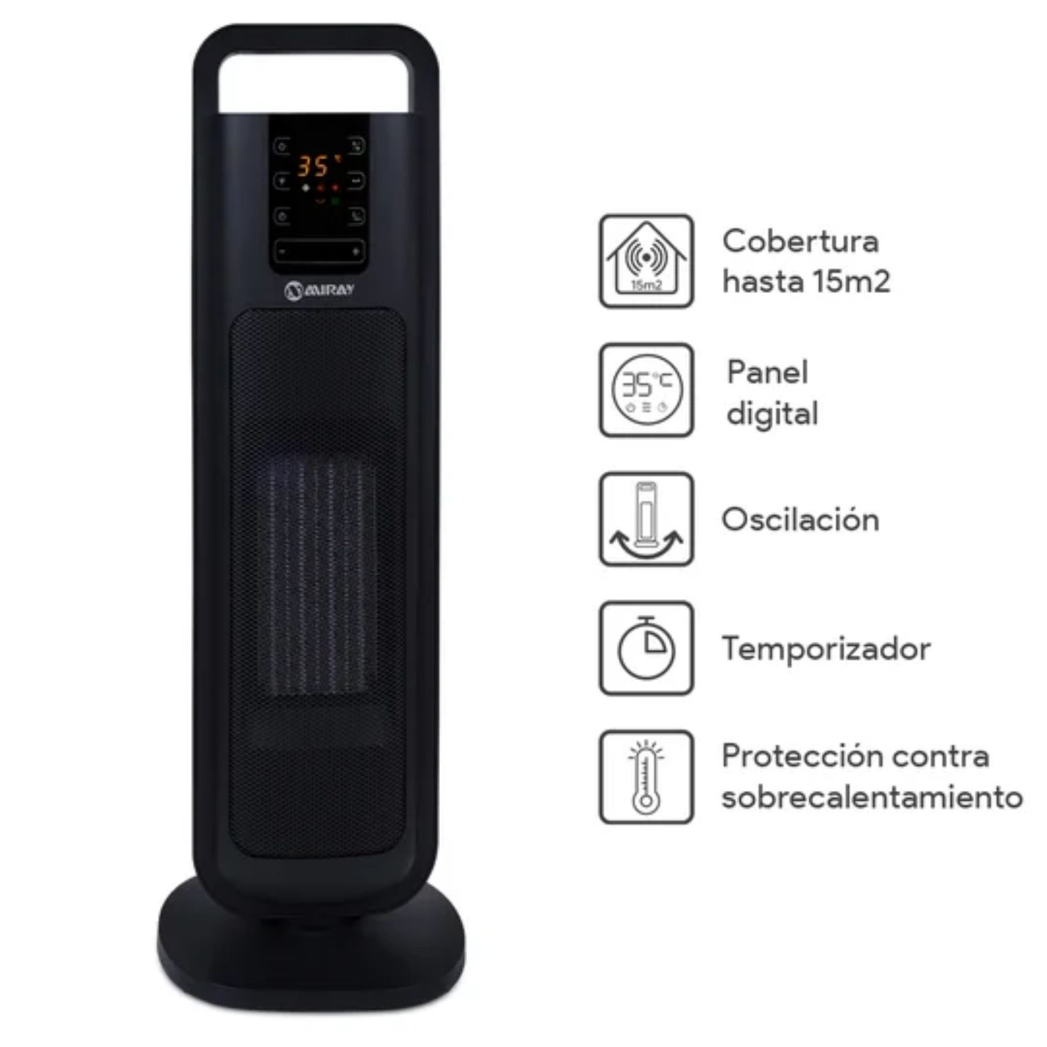 TERMOVENTILADOR ETM-45N 2000W PARA AMBIENTES DE 15 M² - 4
