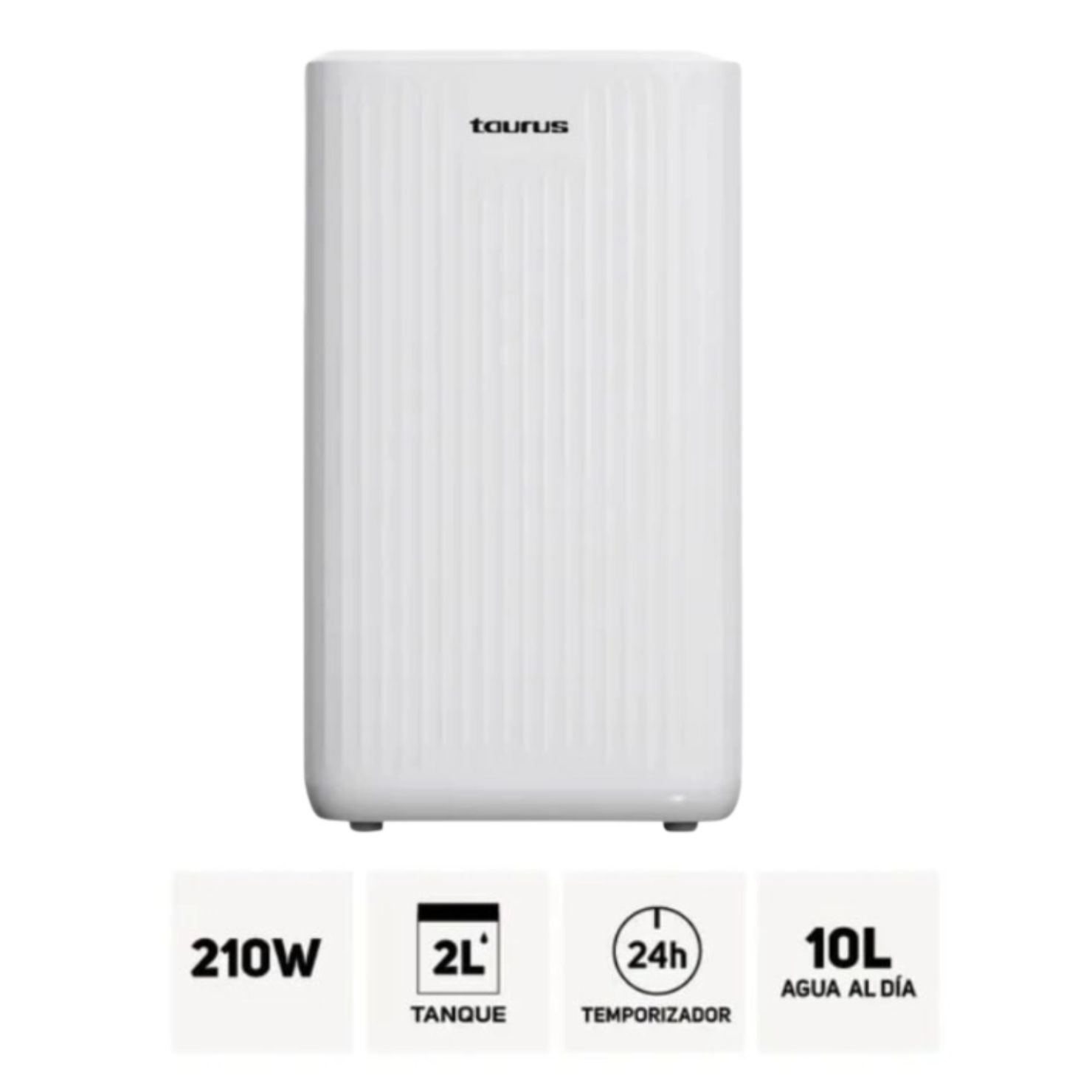 DESHUMEDECEDOR TAURUS DH 10L BLANCO CON TEMPORIZADOR Y DRENAJE CONTINUO - 4
