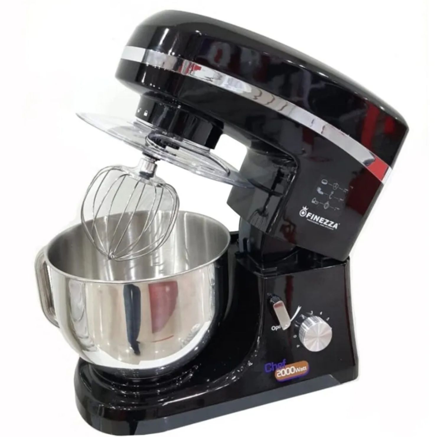 BATIDORA ORBITAL 2000W FINEZZA FZ-6818B COLOR NEGRO - 1