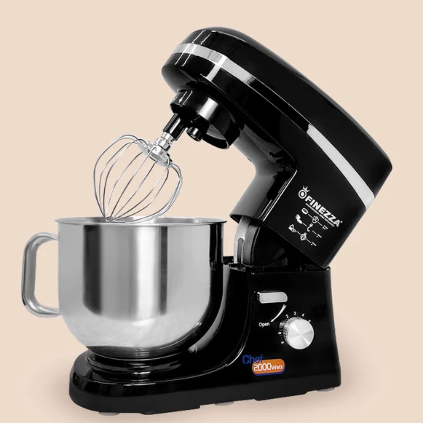 BATIDORA ORBITAL 2000W FINEZZA FZ-6818B COLOR NEGRO - 3