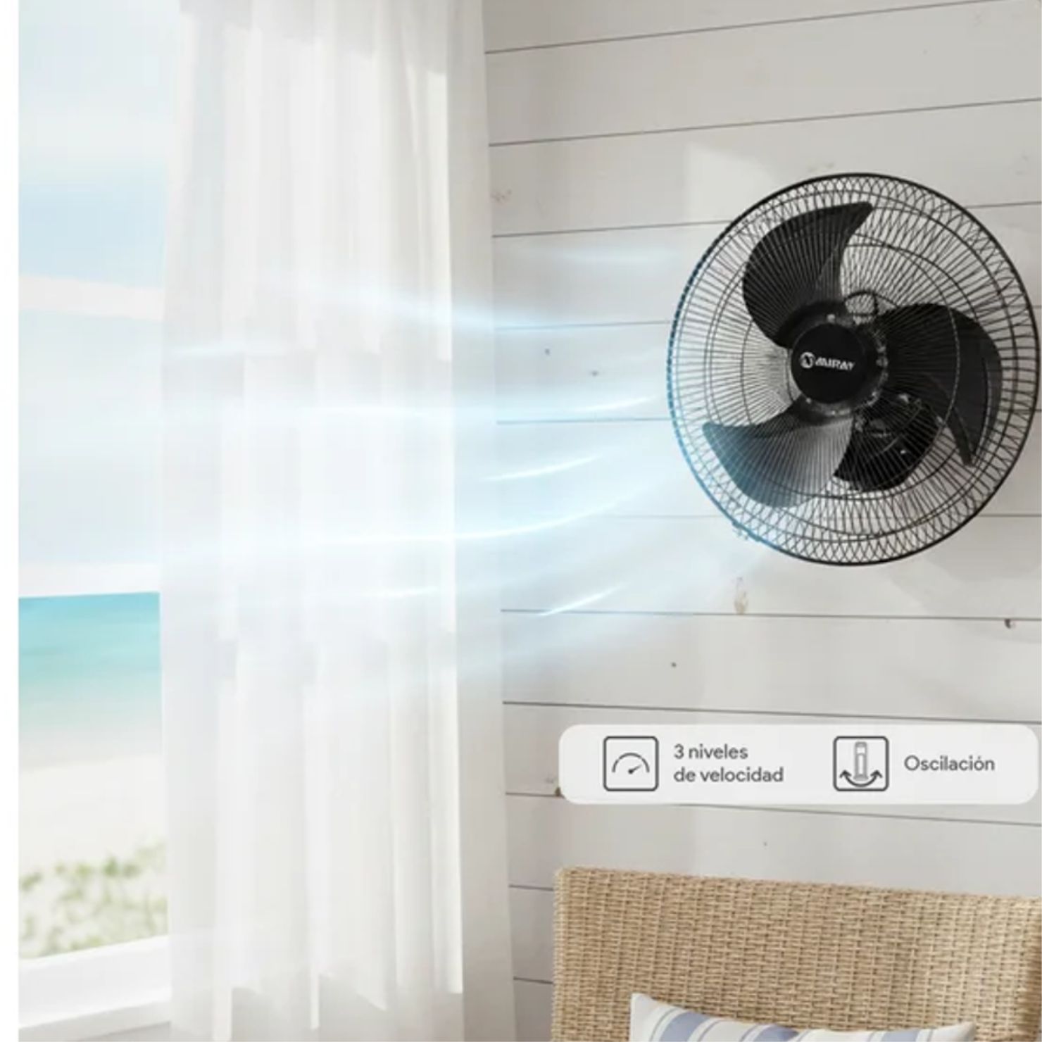 VENTILADOR MIRAY DE TECHO DE 18 PULGADAS MODELO VMT-1027 - 3