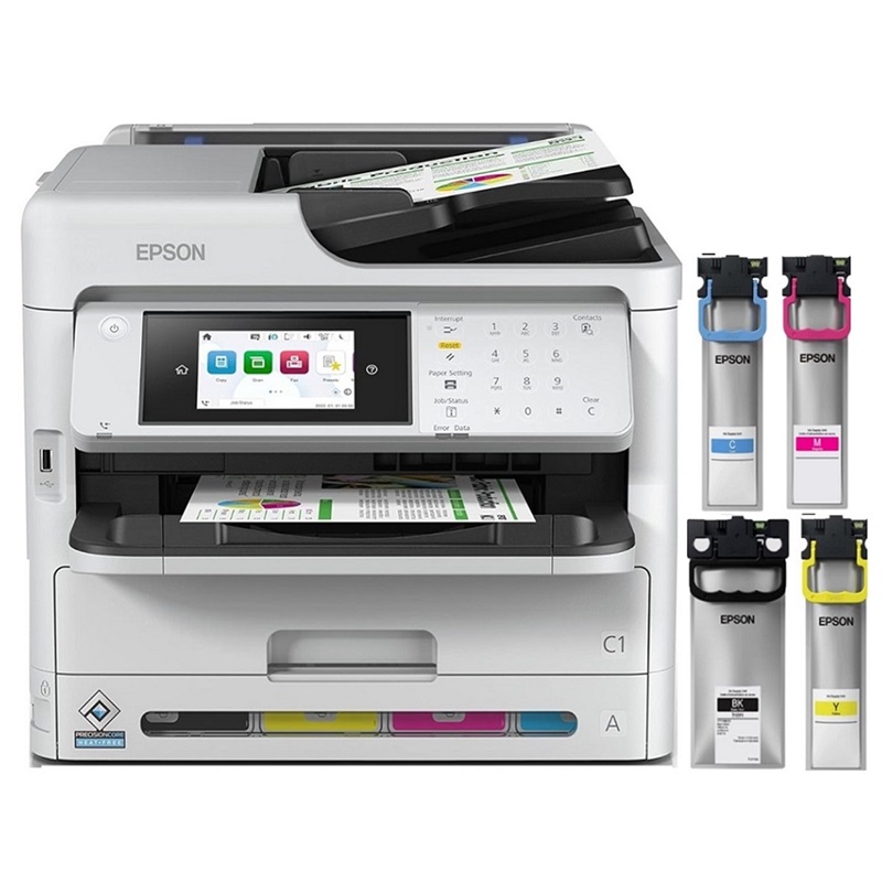 IMPRESORA MULTIFUNCIONAL EPSON WF-C5810 WORKFORCE PRO IMPRIME ESCANEA COPIA FAX LAN WIFI - 6