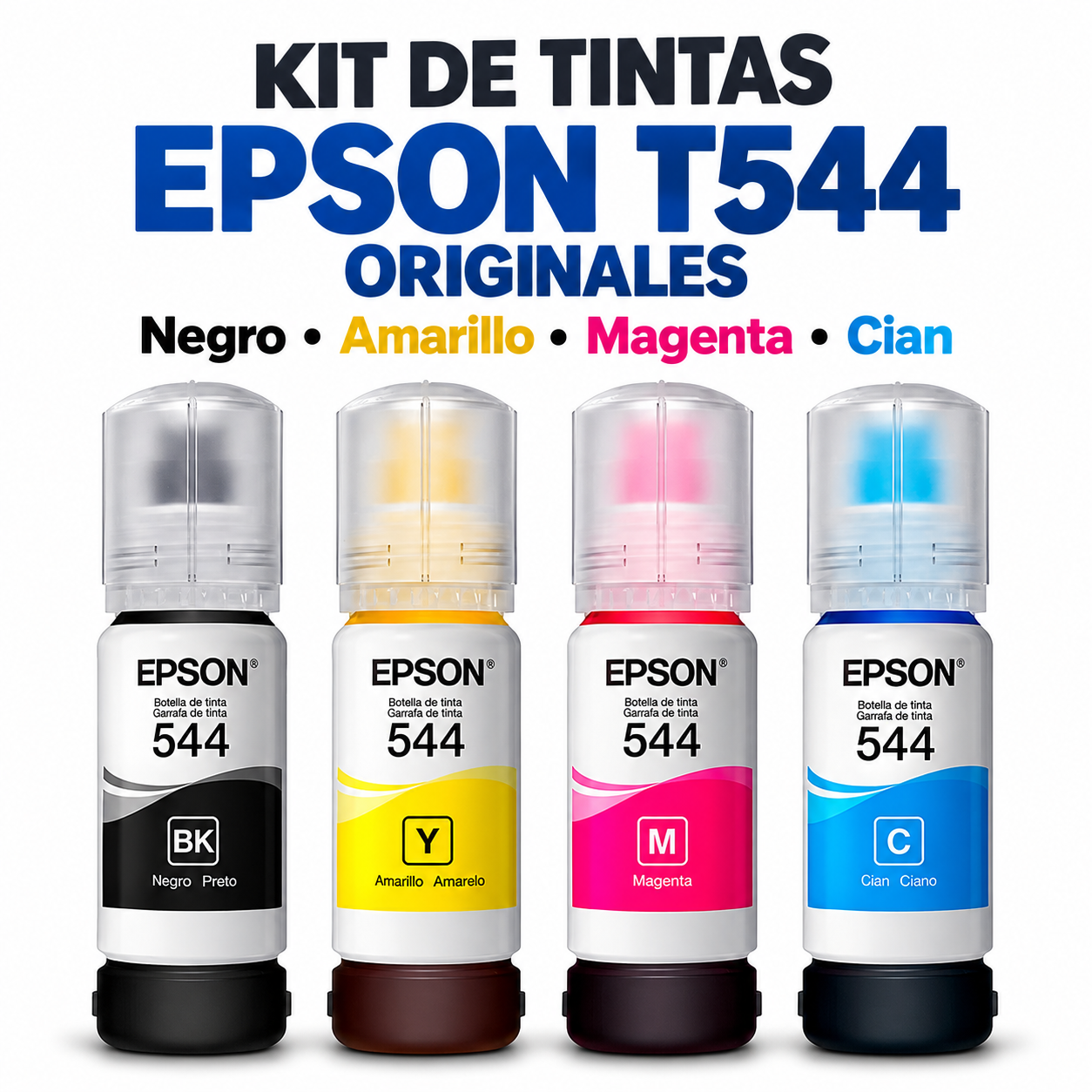 KIT 4 TINTAS EPSON T544 MULTICOLOR - 1