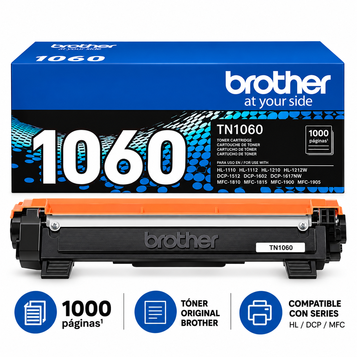 TONER BROTHER TN-1060 PARA HL-1202, 1212W, 1602 Y 1617NW - 1