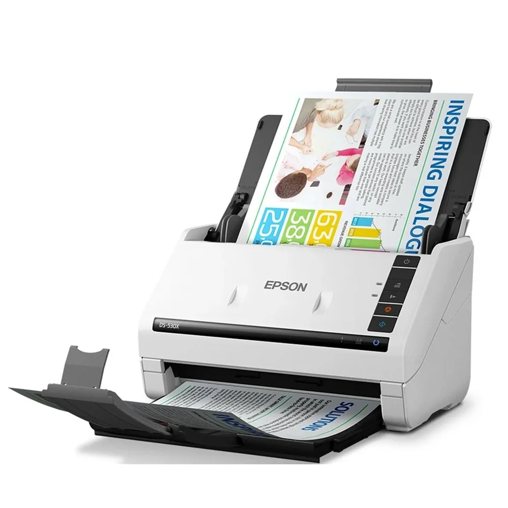 ESCANER EPSON DS-530X DÚPLEX 45PPM/90IPM ADF 100 HOJAS 600DPI - 2