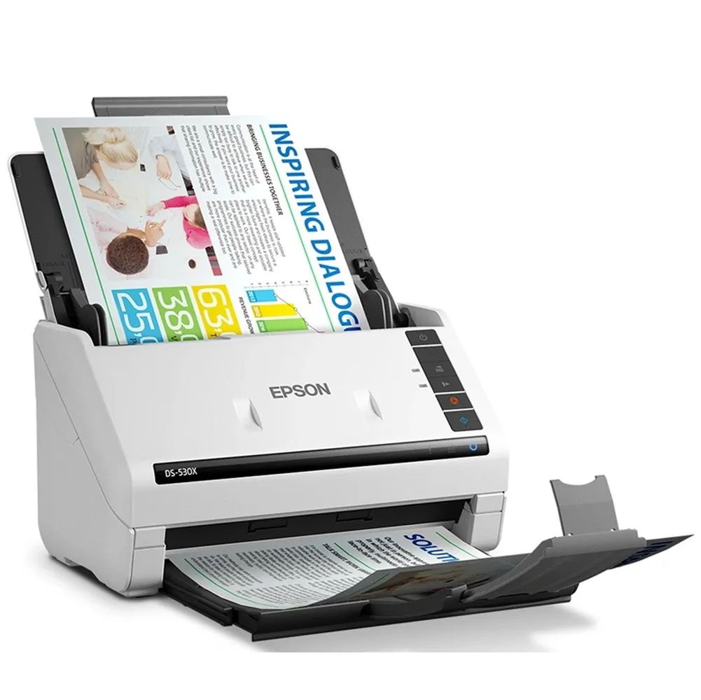 ESCANER EPSON DS-530X DÚPLEX 45PPM/90IPM ADF 100 HOJAS 600DPI - 3