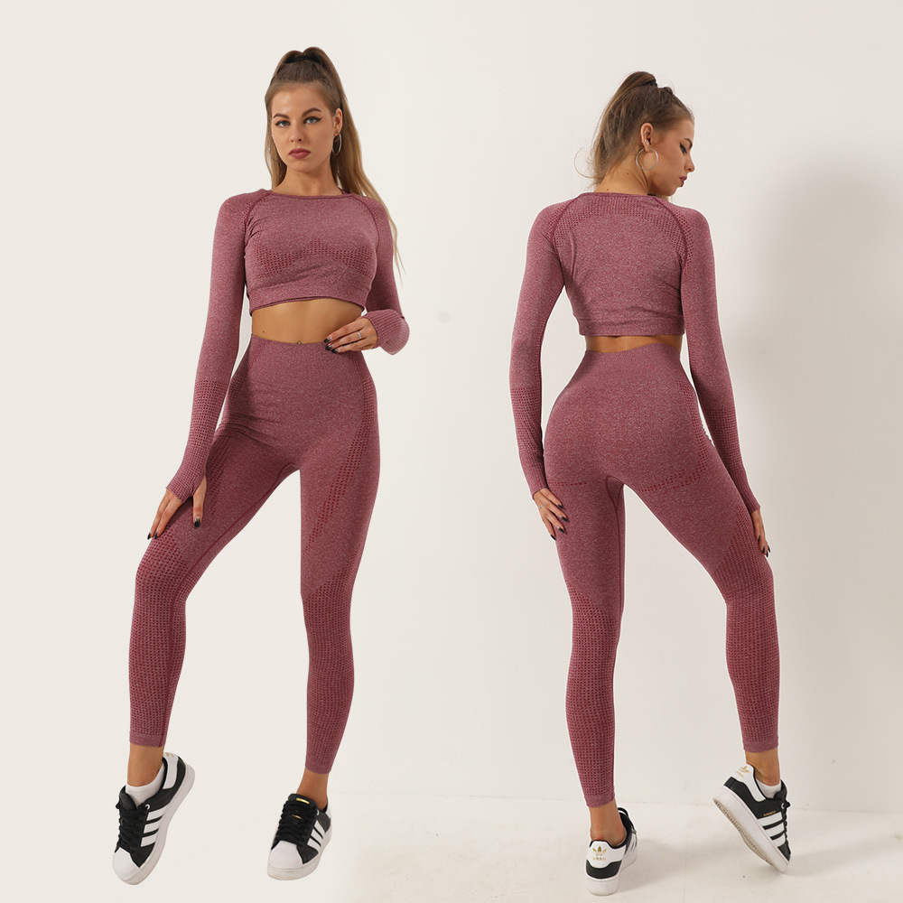 CONJUNTO DEPORTIVO SIN COSTURA MANGA LARGA 2 PIEZAS - 2