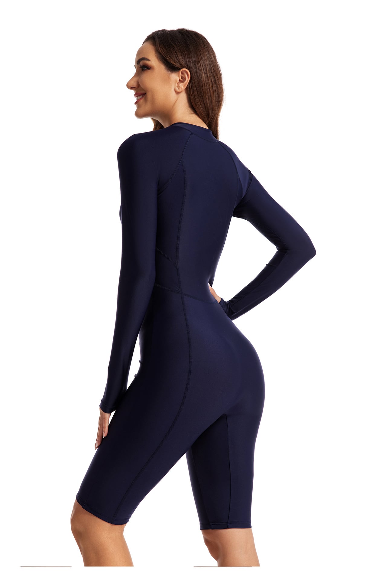 TRAJE DE BAÑO MANGA LARGA CORTE 3/4 SURF PARA DAMA - 4