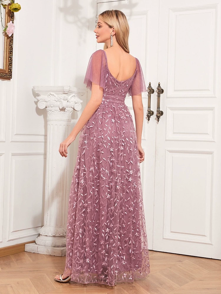 VESTIDO PARA CEREMONIAS BODAS PARA DAMA DE GRAN CALIDAD - 4