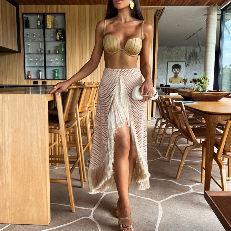 BIKINI DE BAÑO PARA MUJER CON PAREO PLAYA - 2