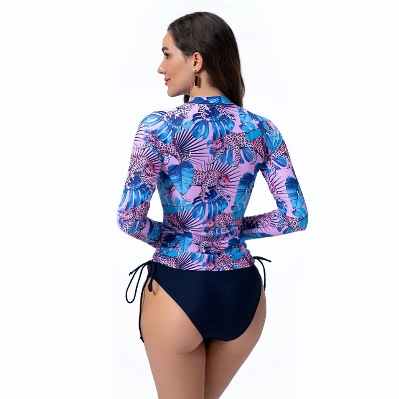 TRAJE DE BAÑO MANGA LARGA CON TRUZA MUJER - 4